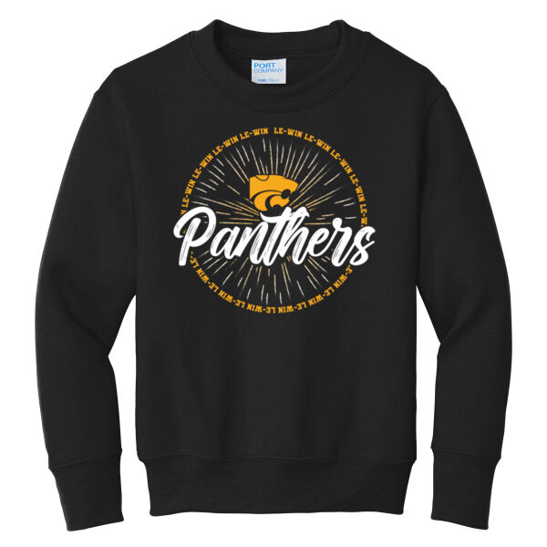 Le-win Back to School 2026 Logo 1 - Youth Core Fleece Crewneck Sweatshirt Thumbnail
