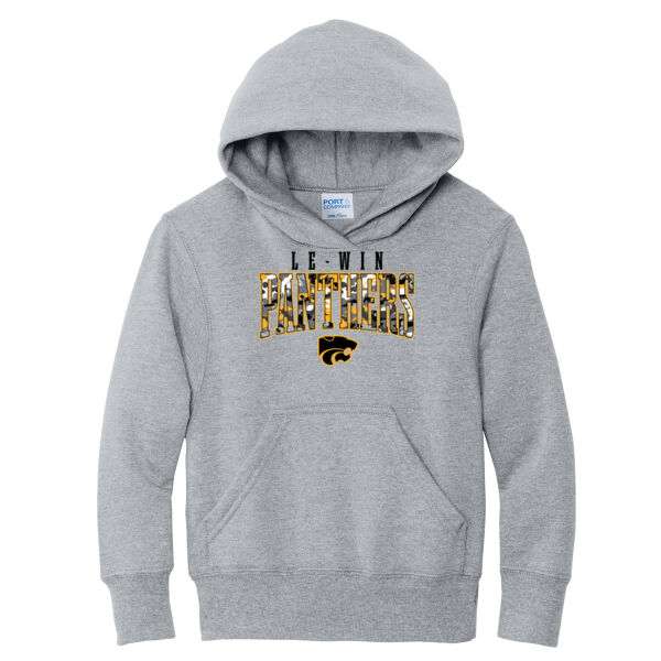 Le-win Back to School 2026 Logo 4 - Youth Core Fleece Pullover Hooded Sweatshirt Thumbnail