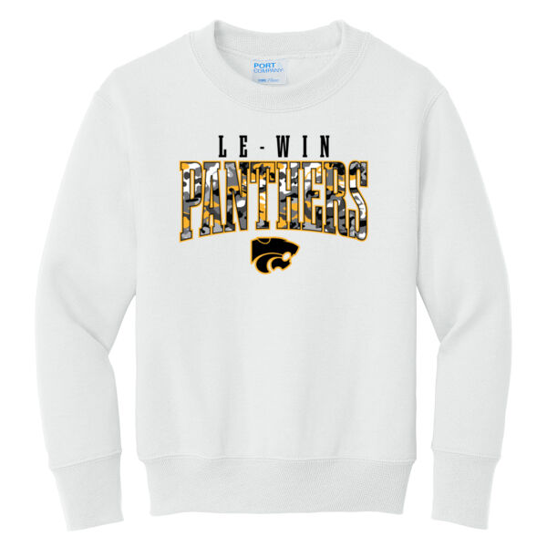 Le-win Back to School 2026 Logo 4 - Youth Core Fleece Crewneck Sweatshirt Thumbnail