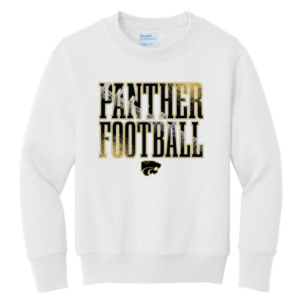 Panther Football 2026 Logo 1 - Youth Core Fleece Crewneck Sweatshirt Thumbnail