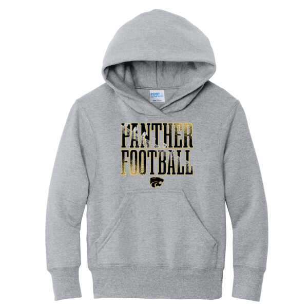 Panther Football 2026 Logo 1 - Youth Core Fleece Pullover Hooded Sweatshirt Thumbnail