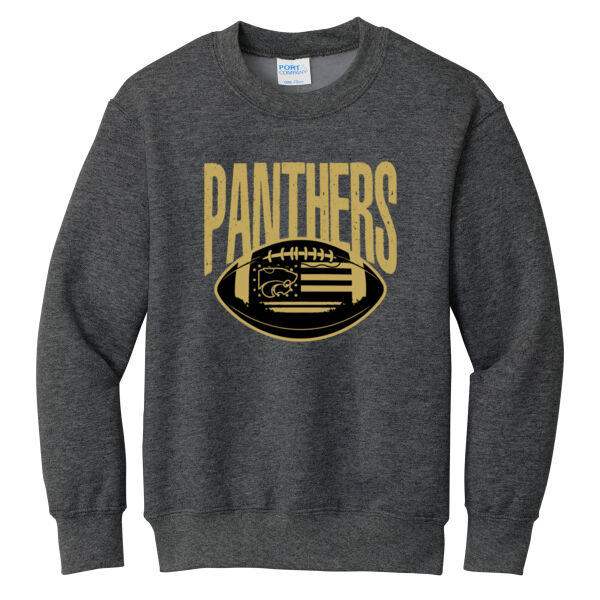 Panther Football 2026 Logo 2 - Youth Core Fleece Crewneck Sweatshirt Thumbnail