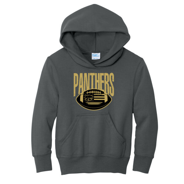 Panther Football 2026 Logo 2 - Youth Core Fleece Pullover Hooded Sweatshirt Thumbnail